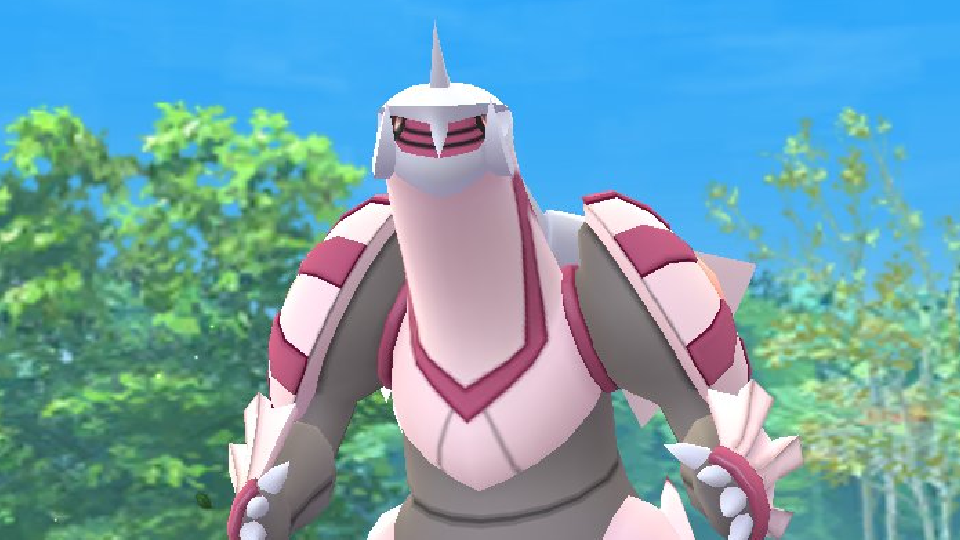 Palkia shiny während der Raids im August 2022 in Pokemon Go fangen