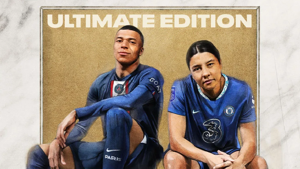 Covers Fifa 23, Mbappe und Kerr für die Standard- und Ultimate-Edition