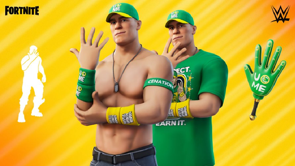 Skin John Cena Fortnite, die WWE-Figur bald im Spiel ?